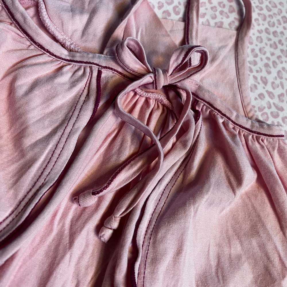Like New {Luna Luna} Open-Back Pink Swing Top Rosette Bloomers Set | Baby 12-18 - Picture 12 of 15